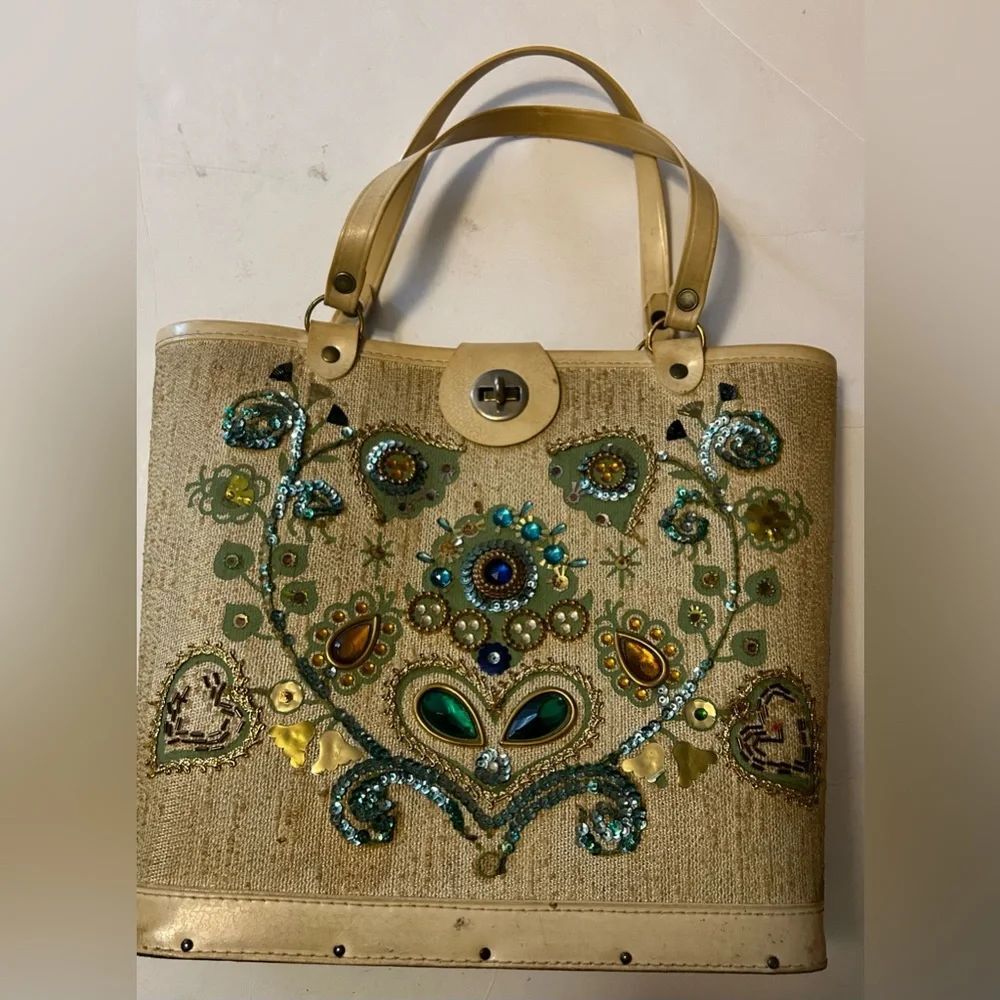 Vintage 1960’s wood purse